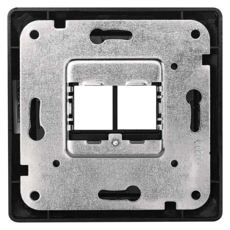 Pokrywa gniazda 2× RJ45, antracyt