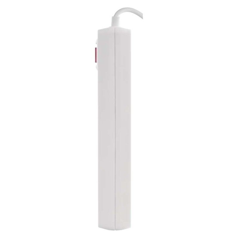 Pagarinātājs, 2 m / 3 kontaktligzdas / ar slēdzi / balts / 1× USB-A + 1× USB-C / 1,5 mm2