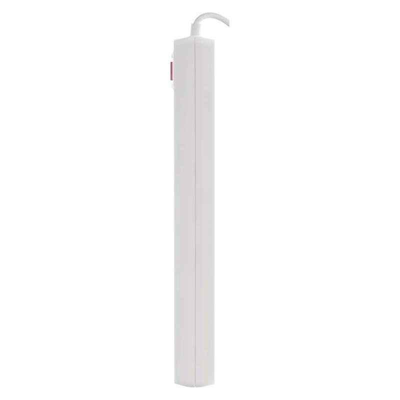 Steckdosenleiste 3 m / 5 Steckdosen / Schalter / weiß / 1× USB-A + 1× USB-C / 1,5 mm2