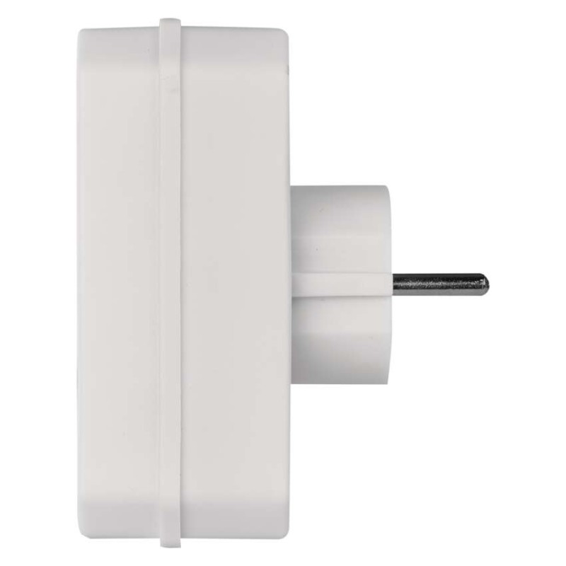 Mehrfachsteckdose, 2x Euro + 1x Schuko Steckdose, weiss