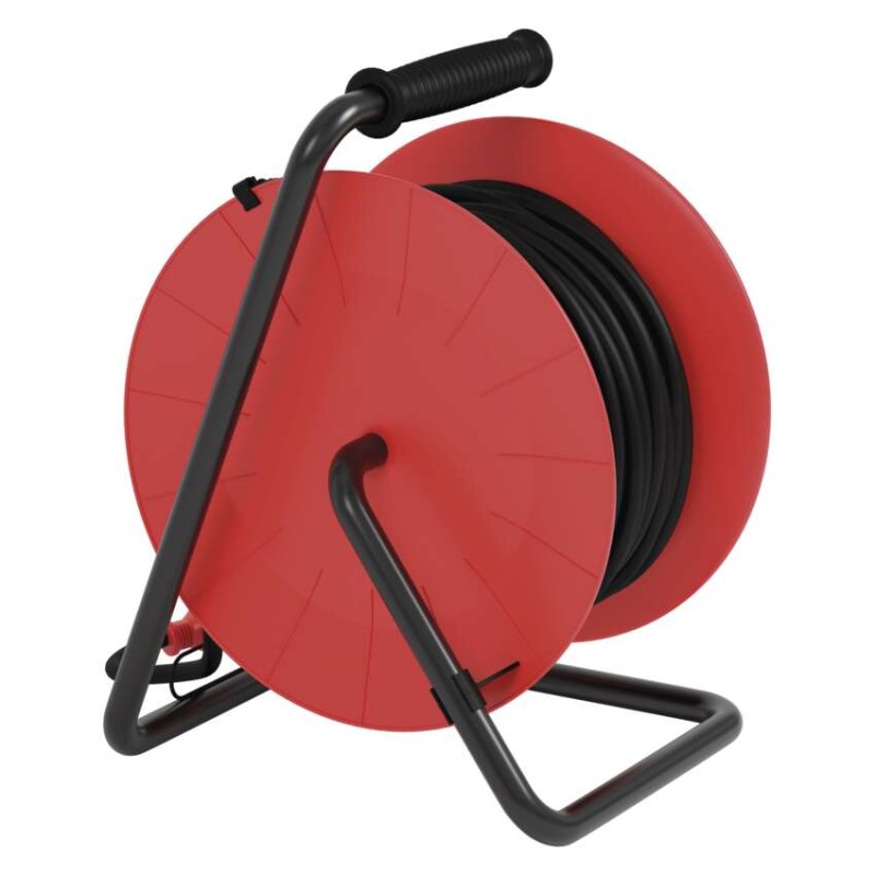 Āra pagarinātāja spole, 25 m / 4 kontaktligzdas / melna / gumijas / 230 V / 2,5 mm2