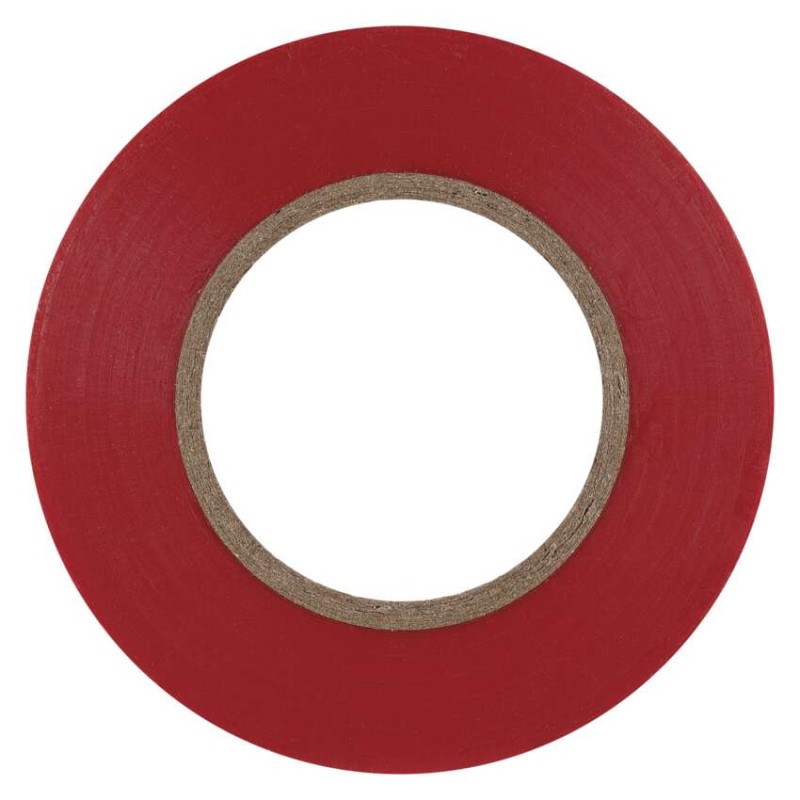 Izolačná páska PVC 19mm / 20m červená, 10ks