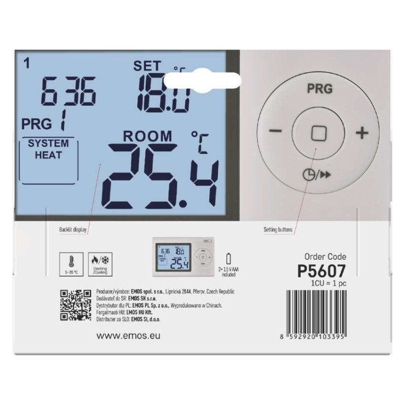 Telpas termostats P5607