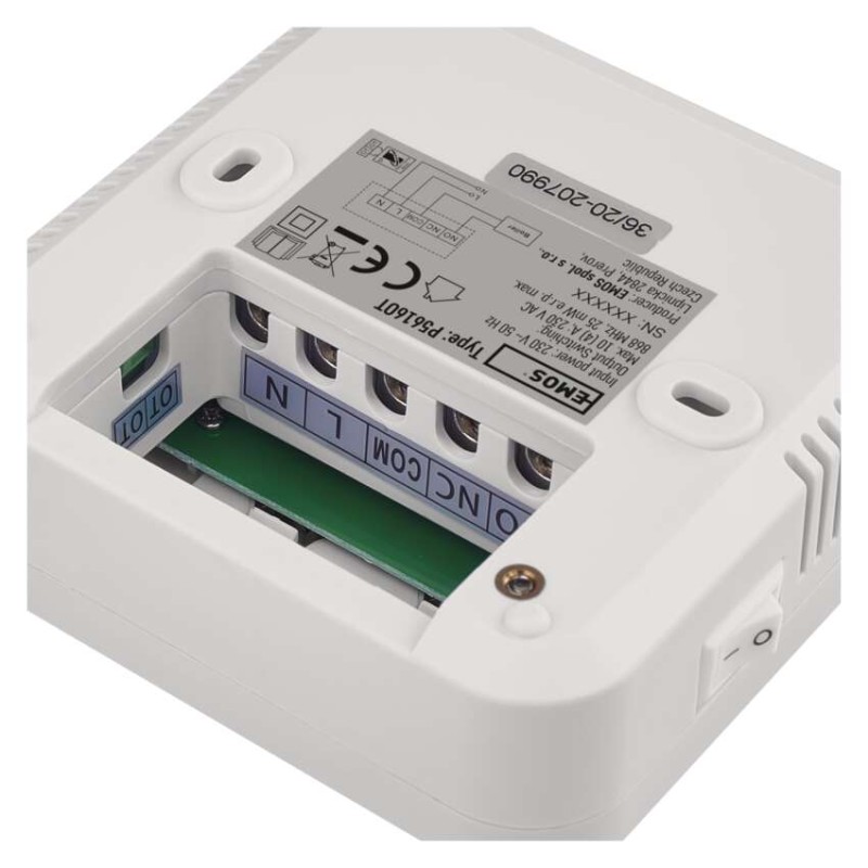 Bezvadu telpas termostats ar OpenTherm P5616OT