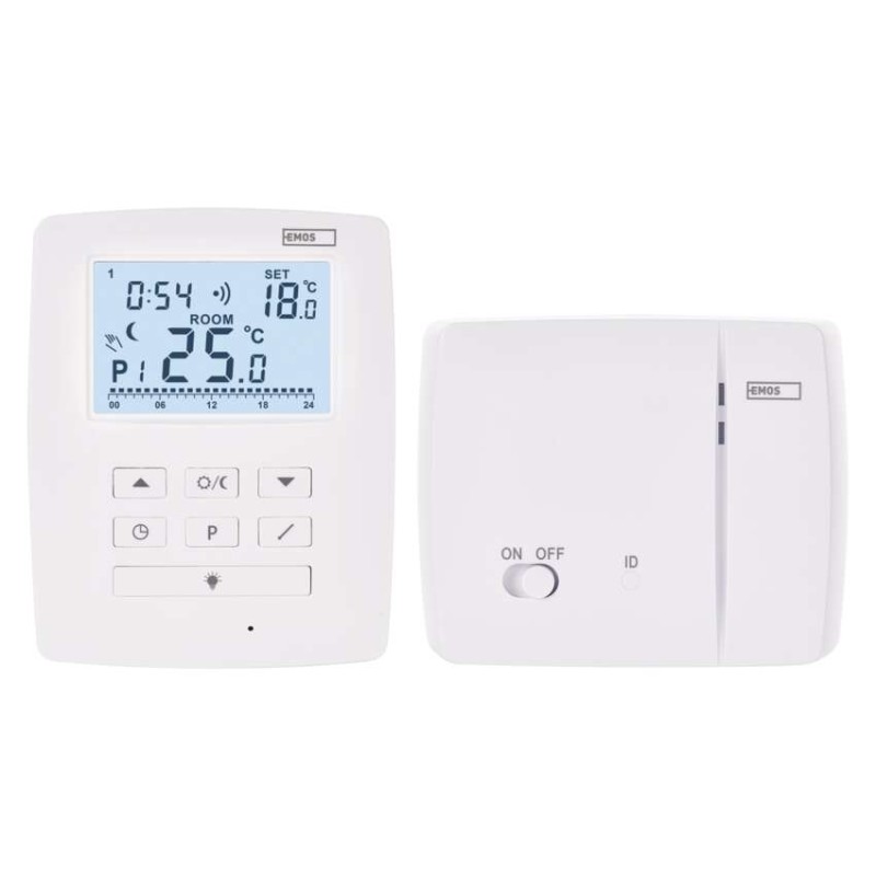 Termostat bezprzewodowy, pokojowy, programowalny z OpenTherm, P5611OT