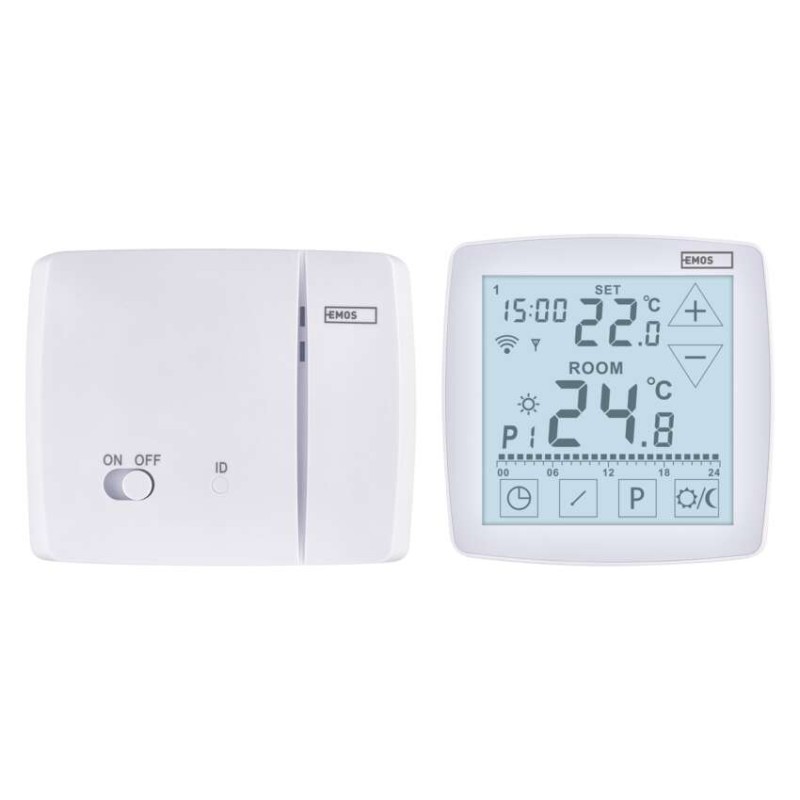 Inteligentny termostat pokojowy, bezprzewodowy, GoSmart z WiFi, P56S11