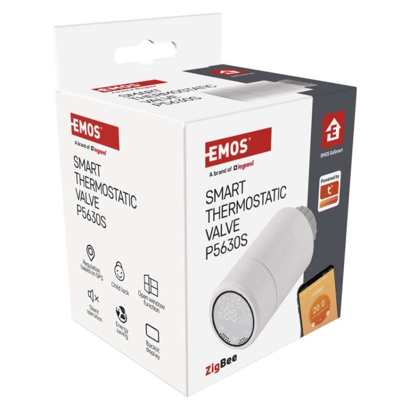 GoSmart Digitální termostatická hlavice P5630S ZigBee
