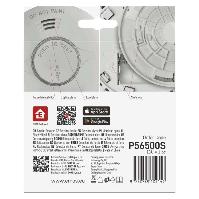 GoSmart Detektor dima TS380C-HW z WiFi