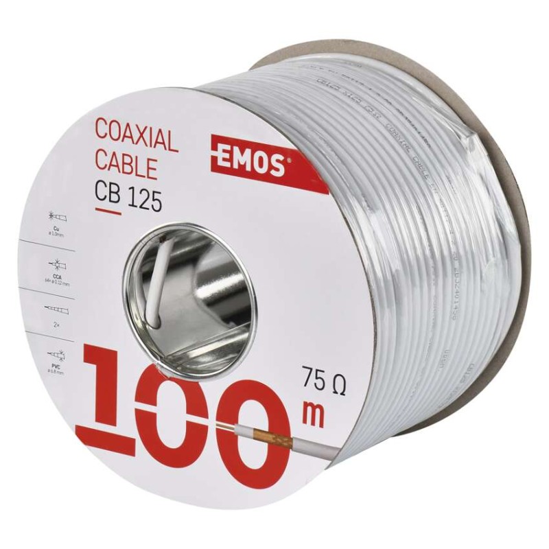 Koaxialkabel CB125, 100m