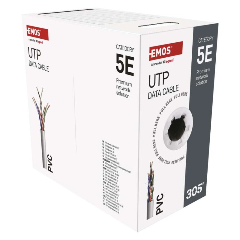 EMOS UTP kábel CAT5E 305m