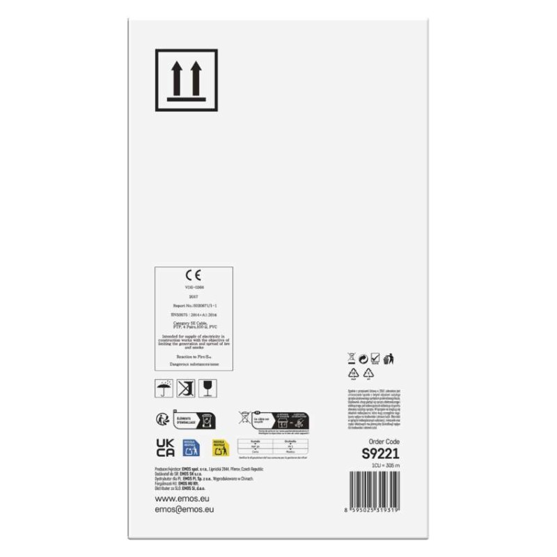 EMOS FTP kábel CAT 5E 305m