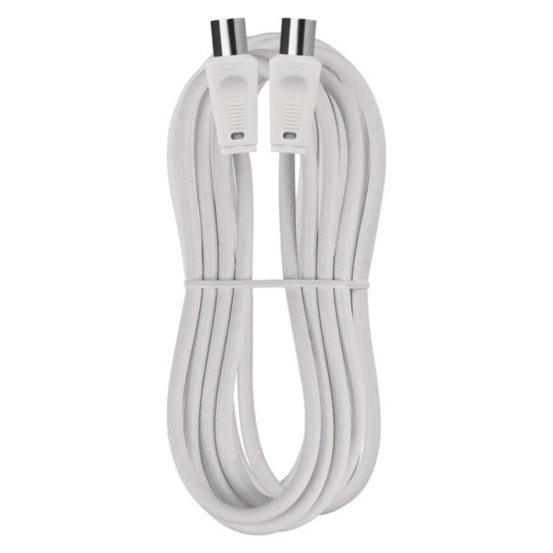 Antenas koaksiālais kabelis, ekranēts, 5 m, – taisns