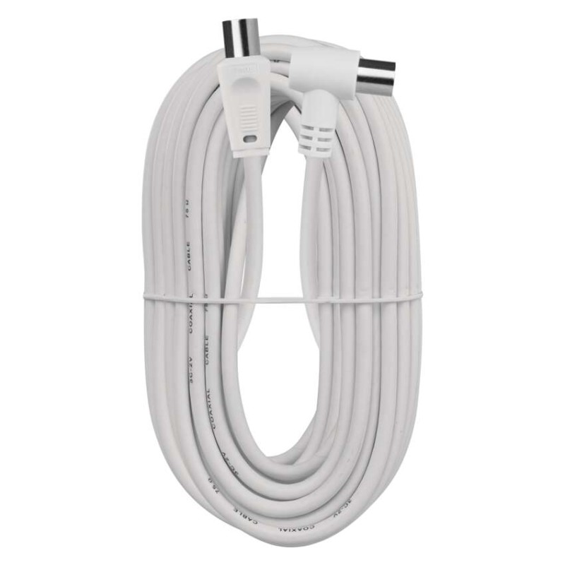 Antennen-Koaxialkabel, geschirmt 15m – Winkelstecker