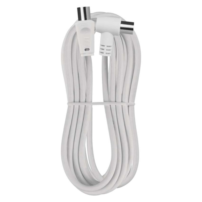 Antennen-Koaxialkabel, geschirmt 3,5m – Winkelstecker