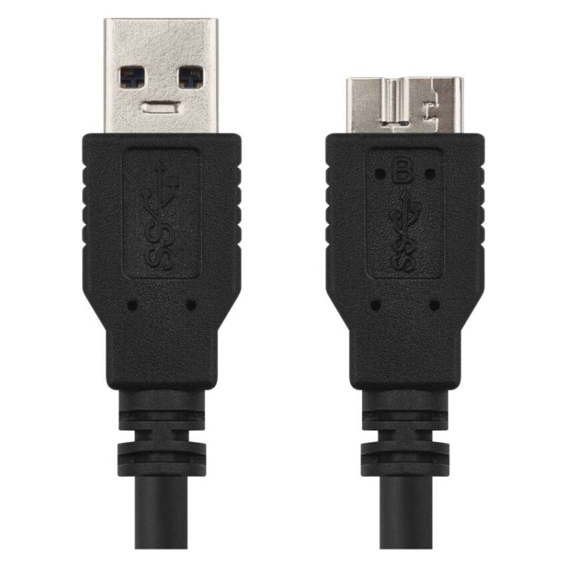 Adat- és töltő csatlakozó kábel USB-A 3.0 / micro USB-B 3.0, 1 m, fekete