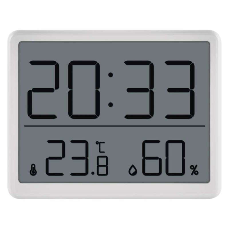Digitales Thermometer mit Hygrometer, Funk-Sensor, Wecker, Datum E6210