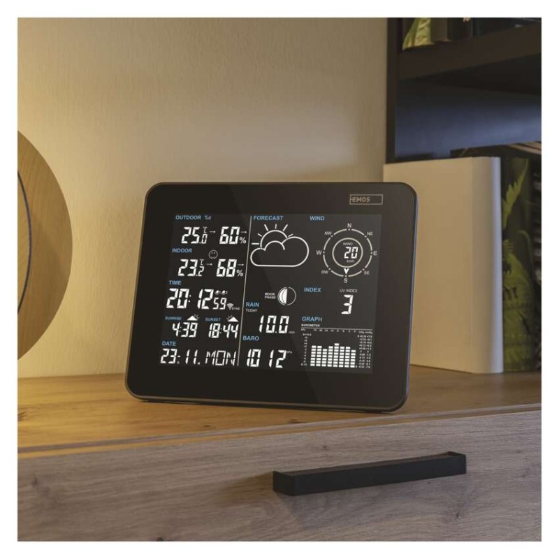 Stacja pogodowa E5059 z aplikacją na telefon, WiFi   