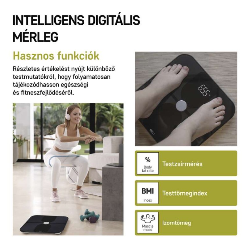 GoSmart Digitális személymérleg EV112