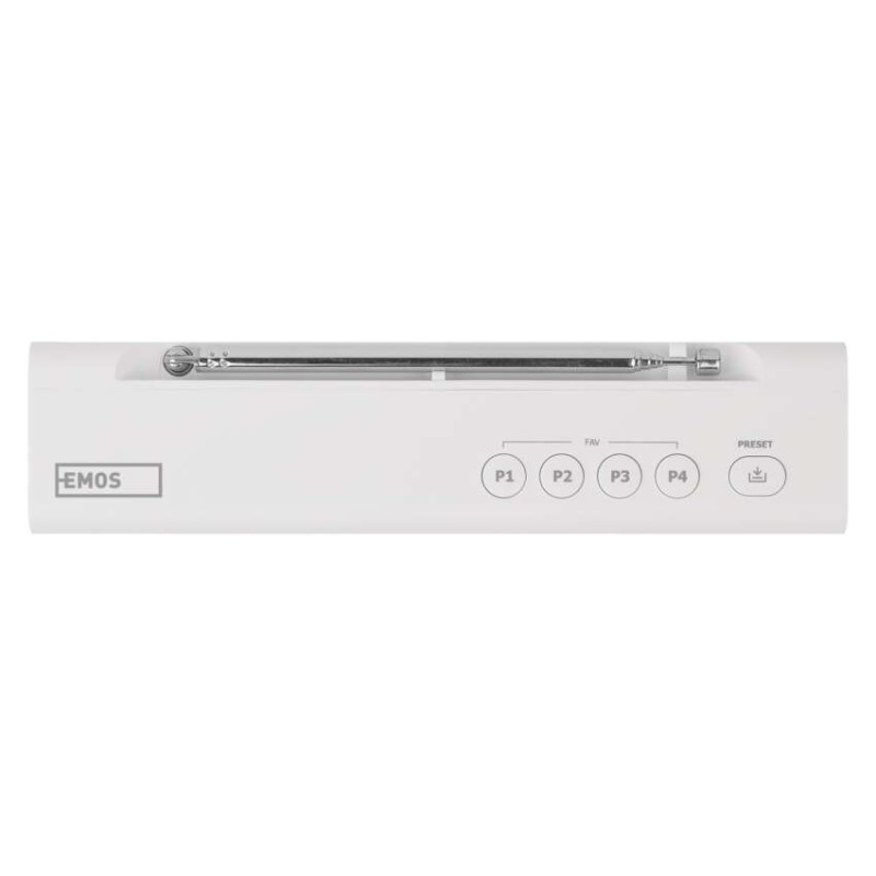 Tragbares Radio mit Bluetooth, DAB / DAB+ / FM, weiß