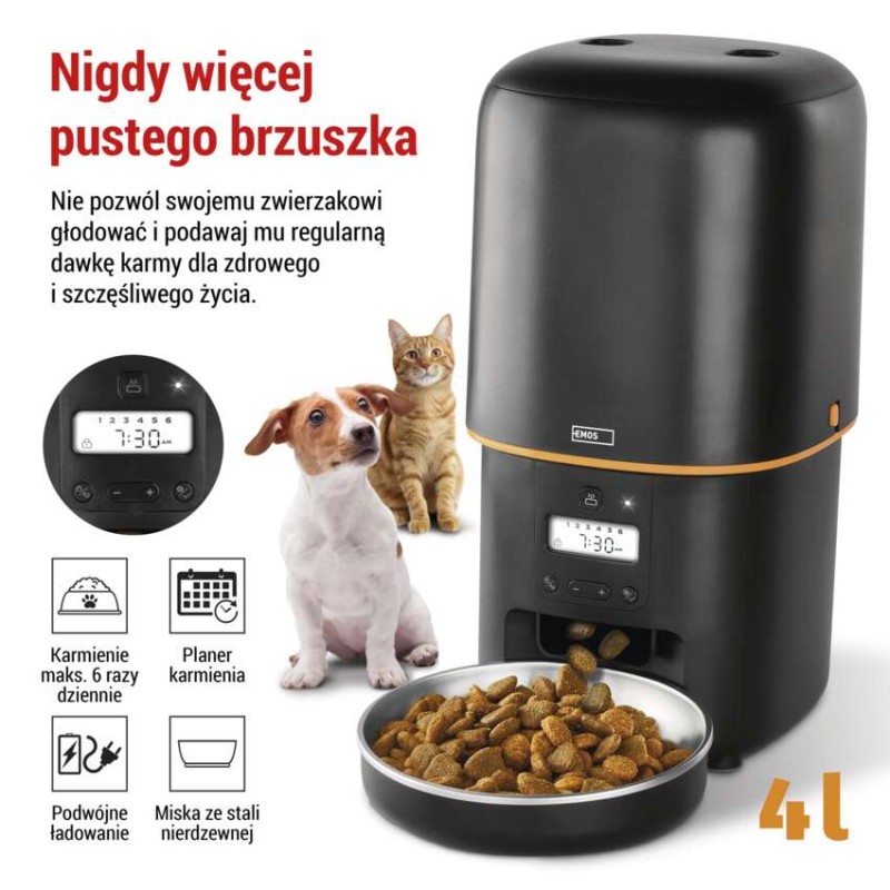 Karmidło Pet Care, 4 l, czarne