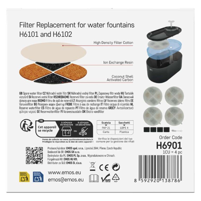 Filterkit für Wasserbrunnen PET-901