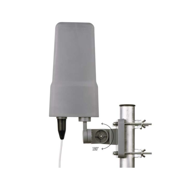 Antena zewnętrzna EM-VO6, 0–80 km DVB-T2, DAB, filtr LTE/4G