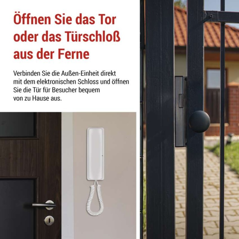 Kabelloses Heim-Audio-Türsprechset H1088, 1 Teilnehmer