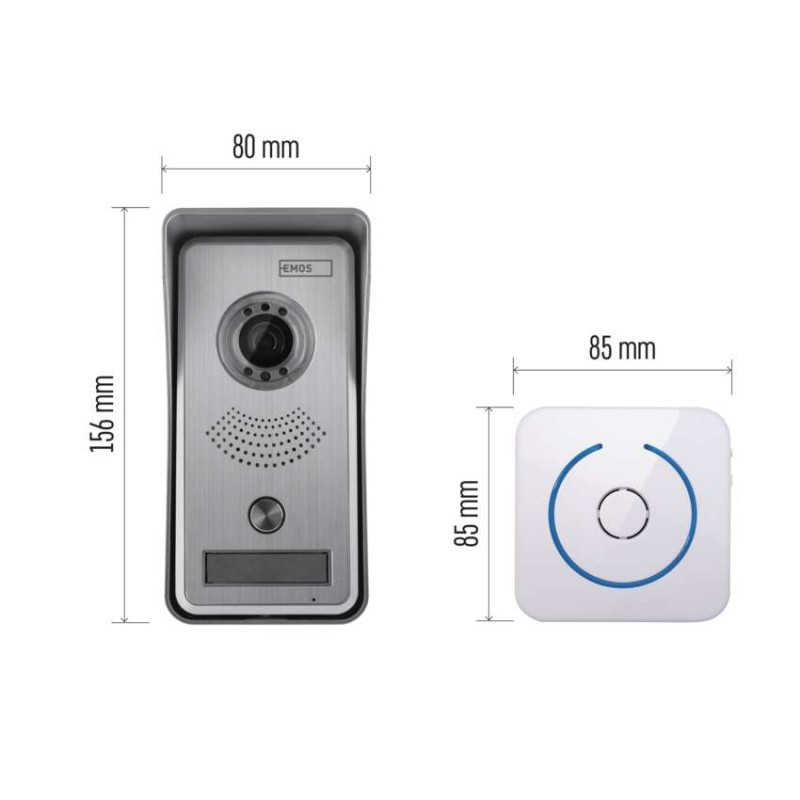 EMOS IP videó kaputelefon kültéri egység EM-102WIFI