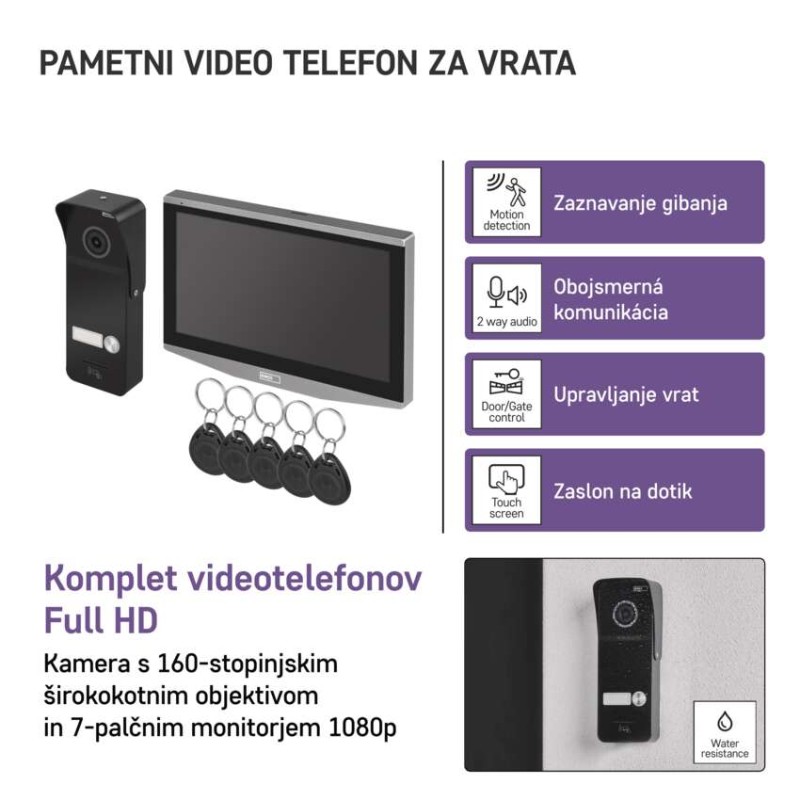 GoSmart Video domofon set EMOS IP-750A z WiFi