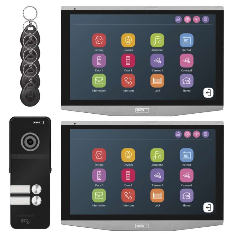 GoSmart Zestaw wideodomofonowy IP-750 dla 2 abonentów