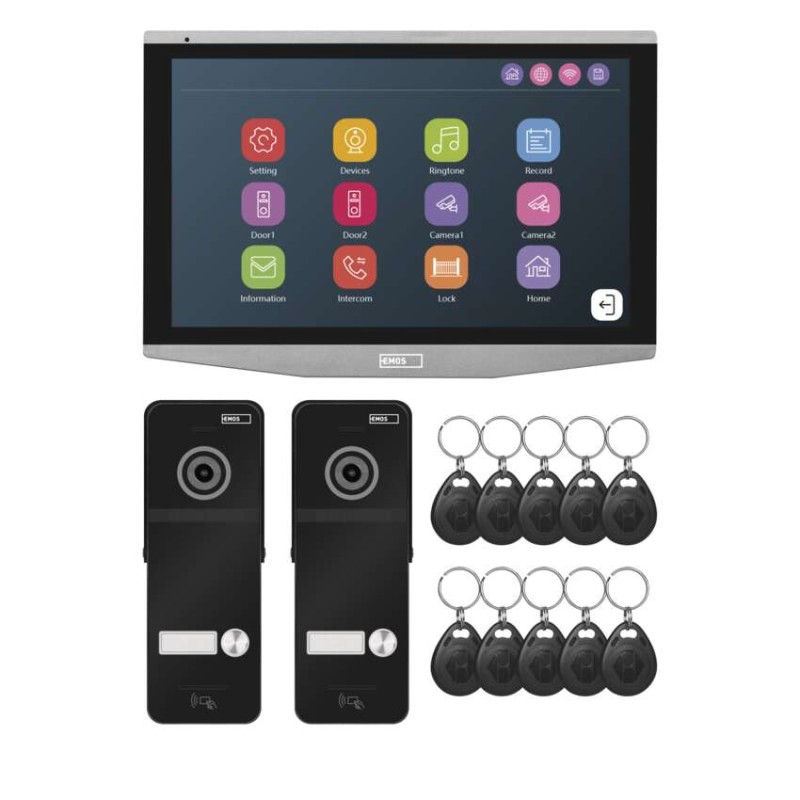 GoSmart Sada videovrátnika IP-750 s 2 vstupmi