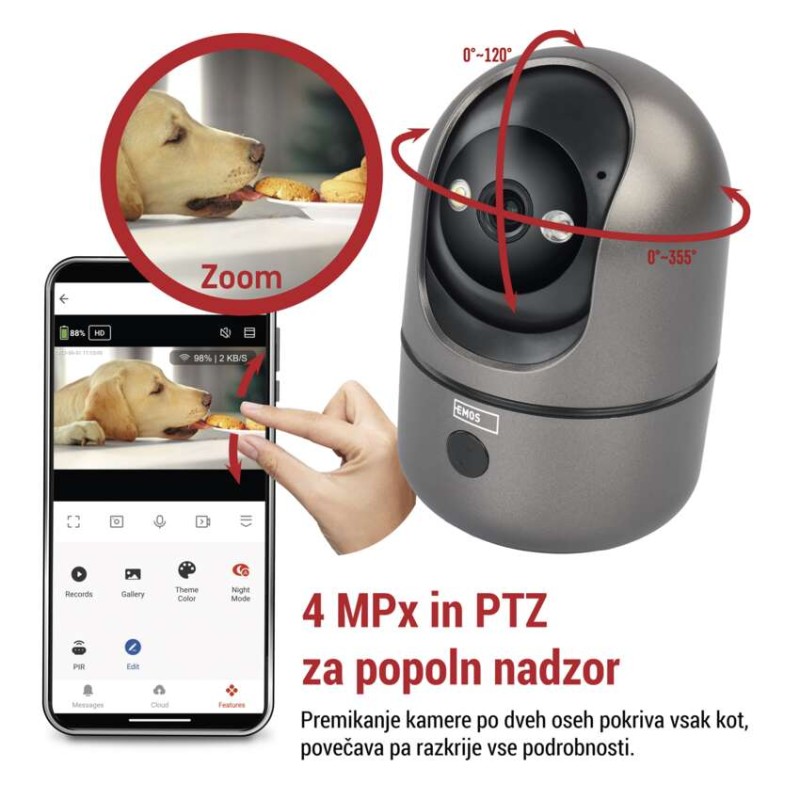 GoSmart Notranja vrtljiva kamera IP‑220W z WiFi