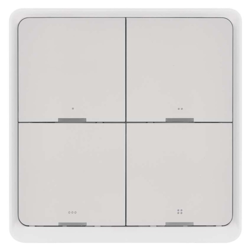 GoSmart Prenosný ovladač scén IP-2004ZW, ZigBee 3.0, 4-tlačidlový