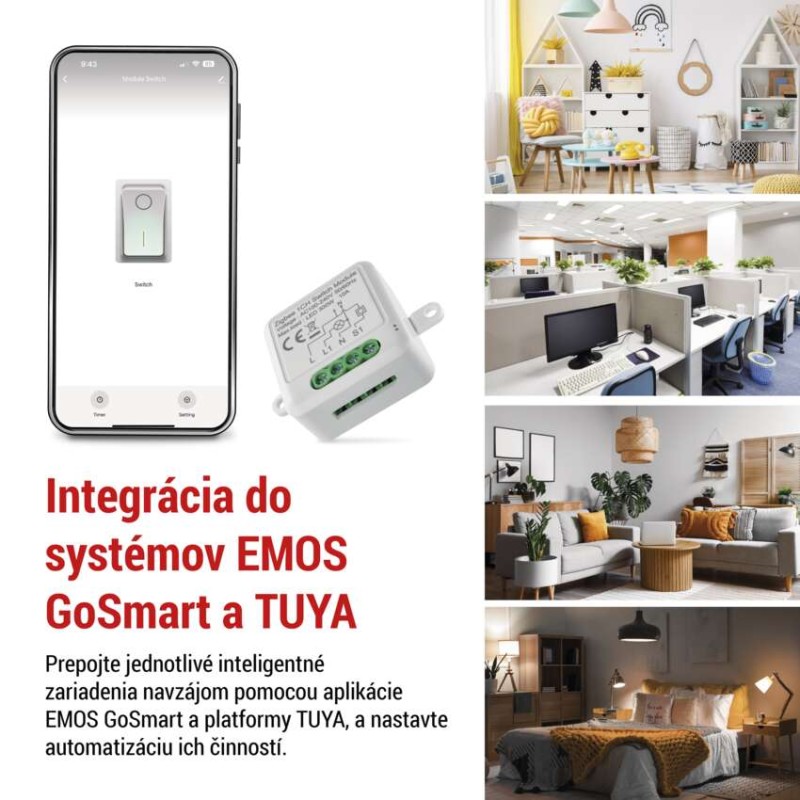 GoSmart spínací modul IP-2101SZ, ZigBee, 1-kanálový