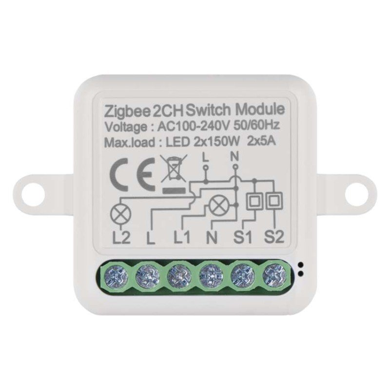 GoSmart spínací modul IP-2102SZ, ZigBee, 2-kanálový
