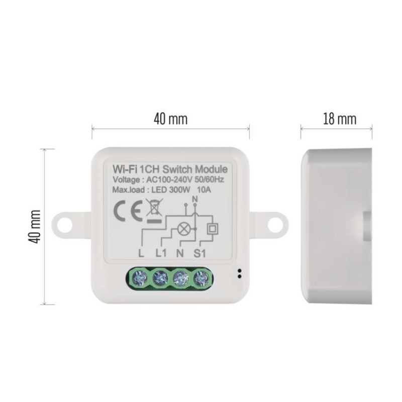 GoSmart spínací modul IP-2101SW, WiFi, 1-kanálový