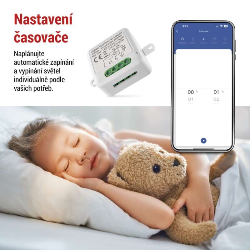 GoSmart modul stmívací IP-2111DZ, ZigBee, 1-kanálový