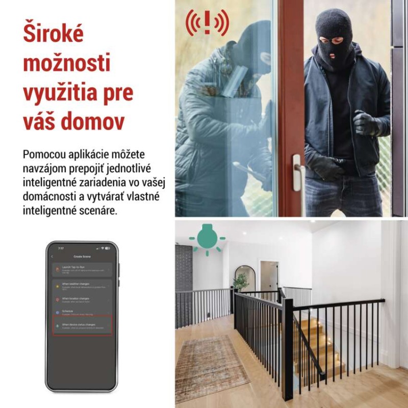 GoSmart PIR senzor (snímač pohybu) IP20, ZigBee
