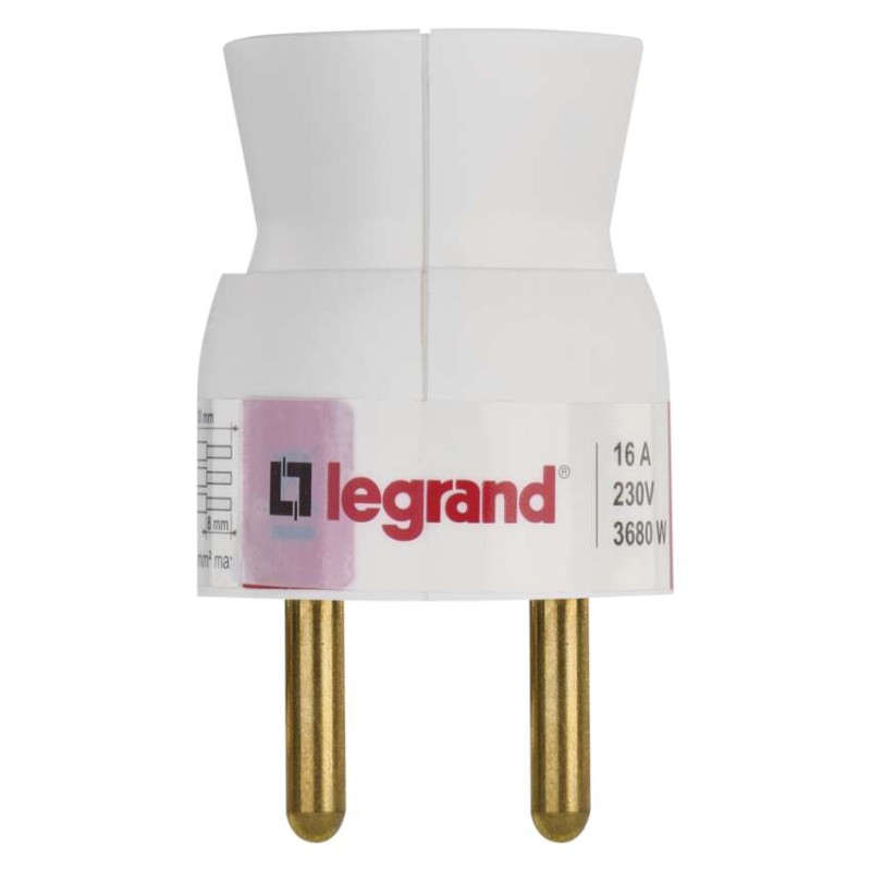 Legrand vidlice přímá, bílá