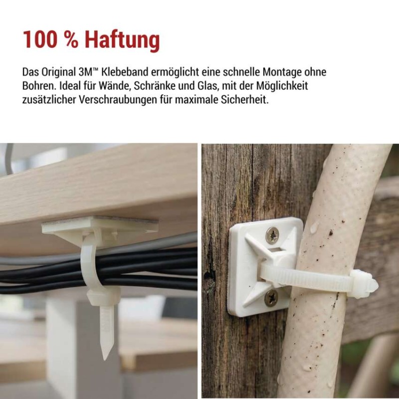 Selbstklebende Basis 30×30, weiss, 25 Stk