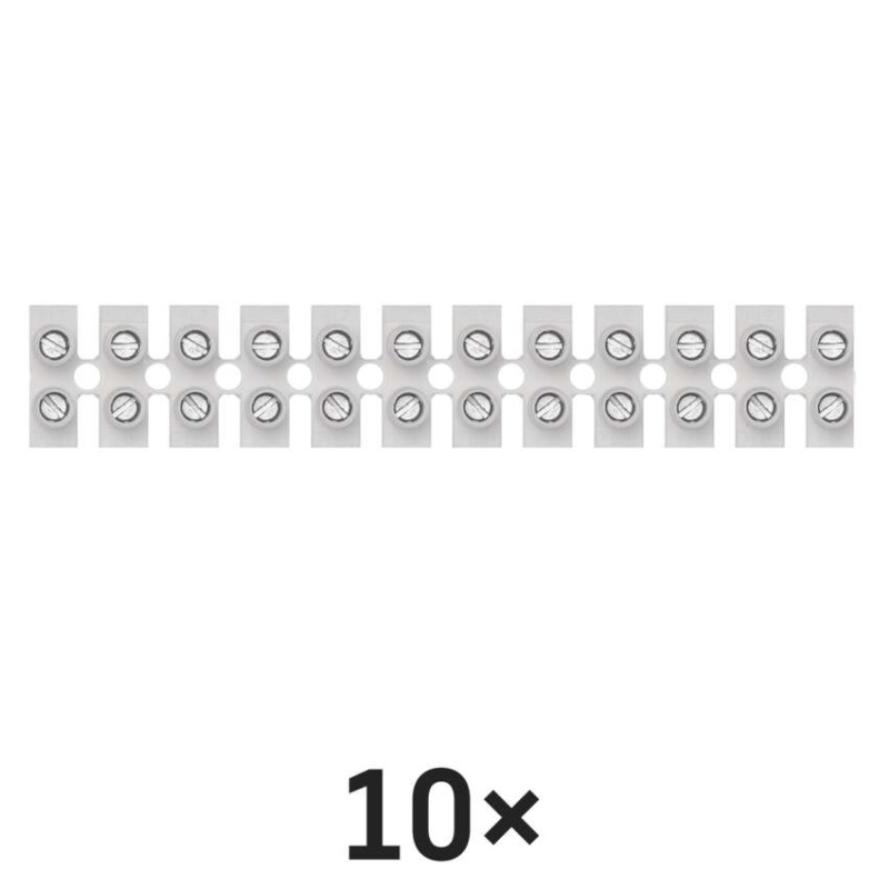 Lüsterklemme 12x10,0 mm weiss