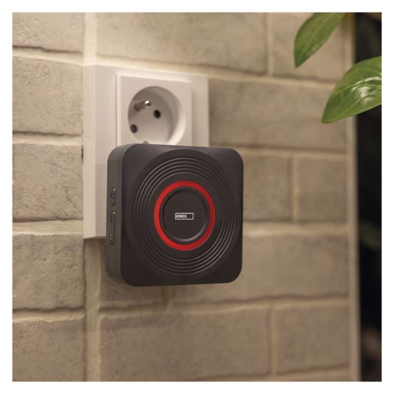 GoSmart Dzwonek bezprzewodowy z WiFi, srebrny