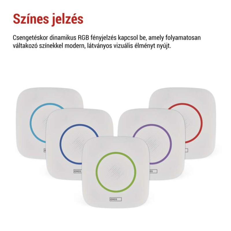 Vezeték nélküli csengő P5736, 3× AA