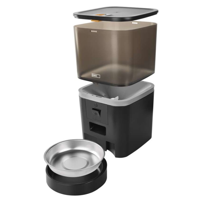 GoSmart Karmidło z kamerą PET CARE, 6 l, czarne, Wi-Fi