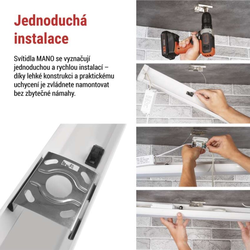 LED liniové svítidlo MANO 20W neutrální bílá