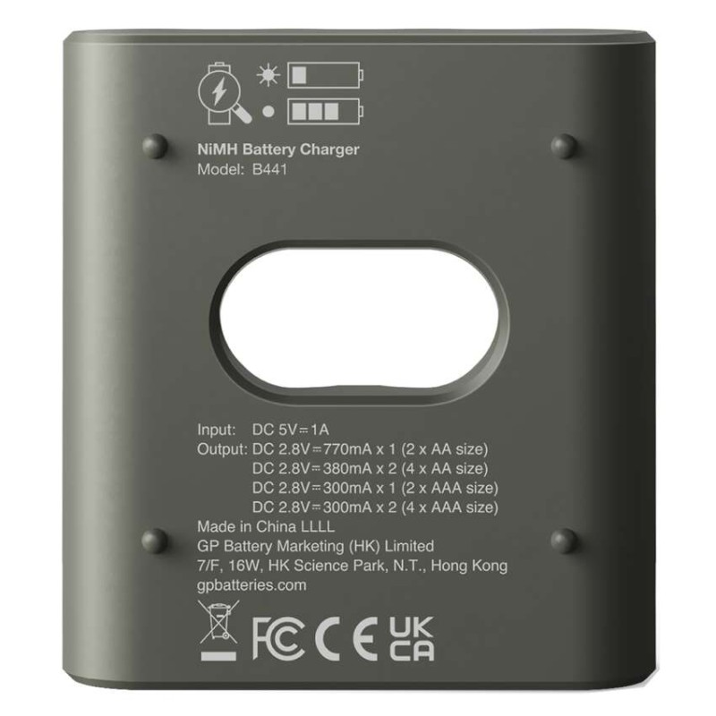 GP polnilec baterij Eco E441 + 4× AA GP ReCyko 2100