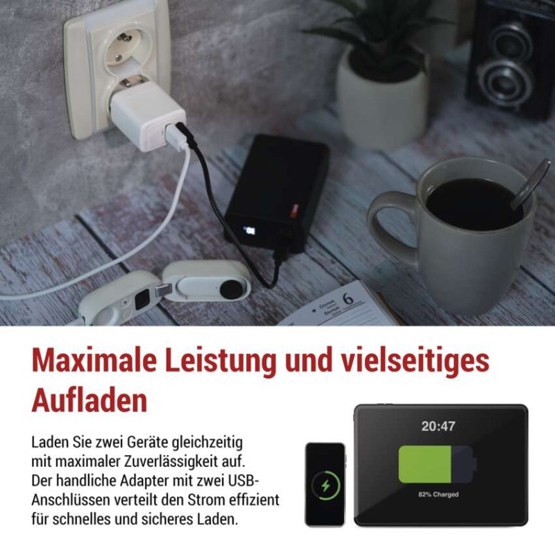 USB Netzadapter GaN PD 20 W max.