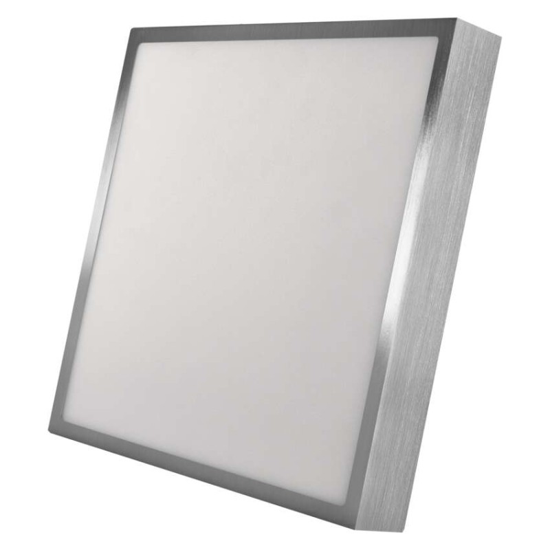 LED-Anbauleuchte NEXXO, quadratisch, silber, 28,5W, mit Change CCT