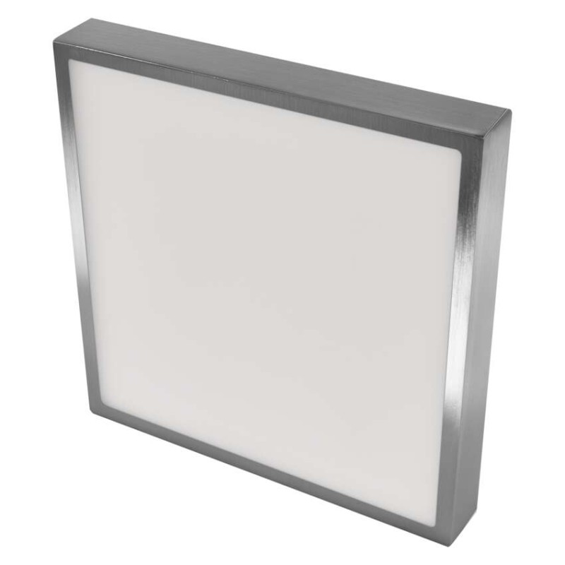 LED-Anbauleuchte NEXXO, quadratisch, silber, 28,5W, mit Change CCT
