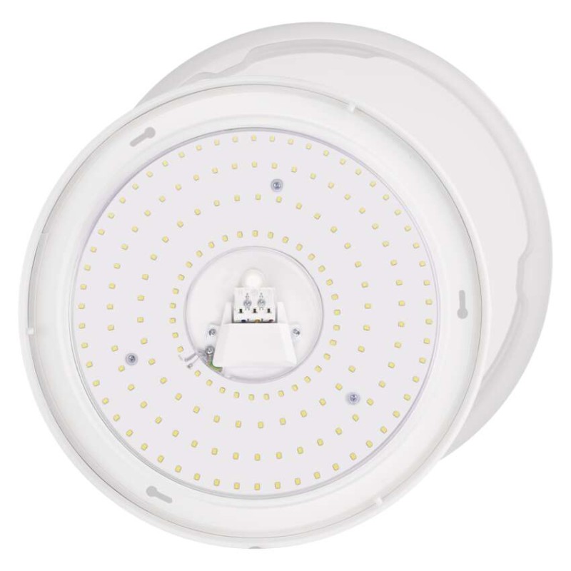LED stropna svetilka TIVI, B CLASS, okrogla bela 12,5W, IP44, Toplo bel